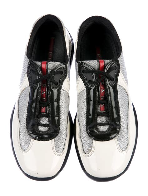 prada low top patent leather sneaker|Prada downtown patent sneakers.